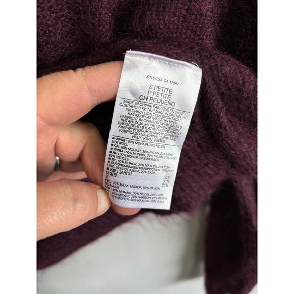 Banana Republic Mohair Blend Pullover Sweater Womens Small Petite Minima… - Picture 2 of 4